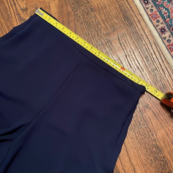 Wide leg navy Trina Turk pants - Picture 6 of 8